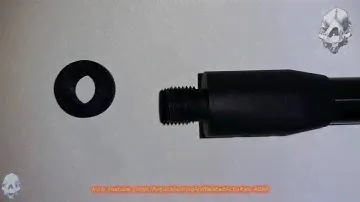 Silencer Adaptor, 16mm barrel to 1/2" UNF thread. Adaptador para Supressor