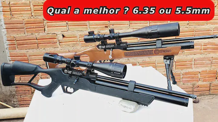 Hatsan Flash 6.35 ou 5.5 mm ? Qual é melhor ?