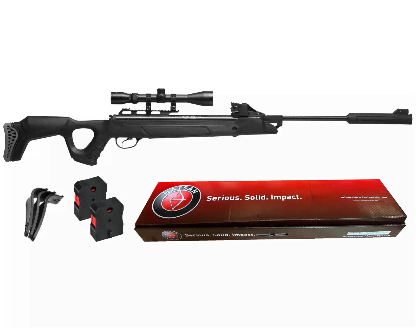 Hatsan SpeedFire Magnum 1250 .22 Cal Black QE Break Barrel Air Rifle